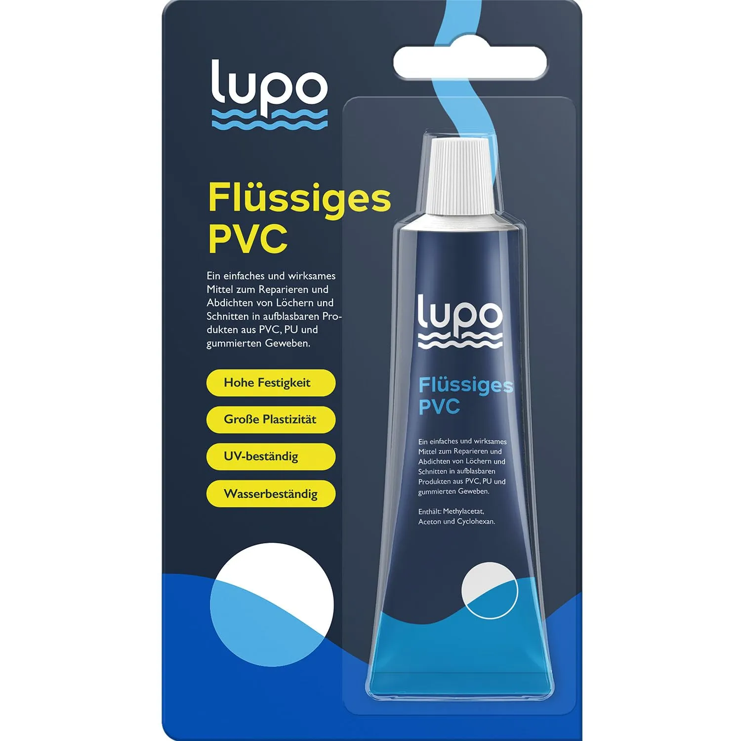 LUPO Inflatable Repair Kit | Universal Adhesive for Repair Holes in Inflatable Pools, Hot Tubs, Boats, Kayaks, Canoes, …
