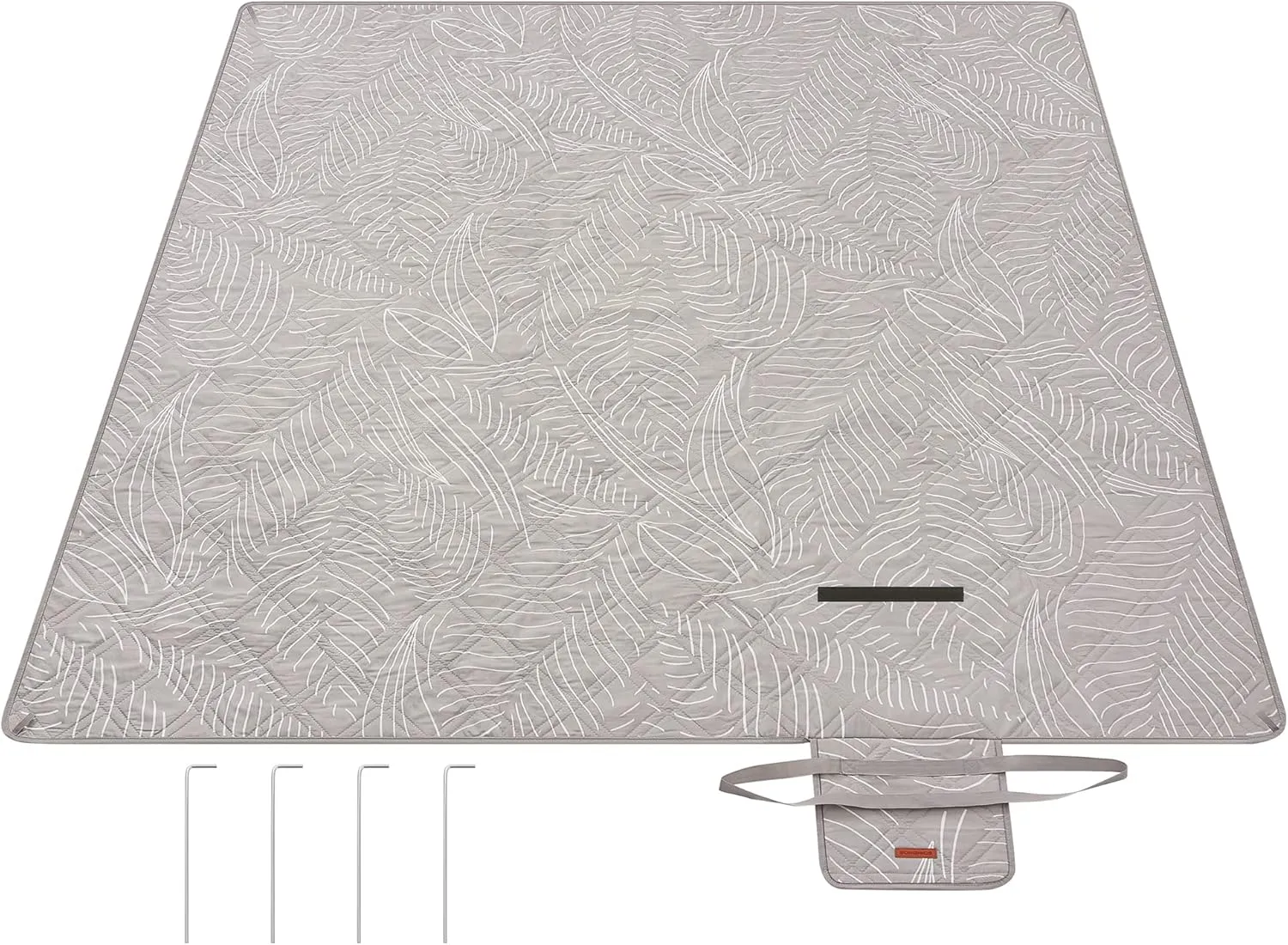 SONGMICS Picnic Blanket 200 x 200 cm with 4 Ground Anchors Large Camping Blanket Park Garden Beach Waterproof Machine W…