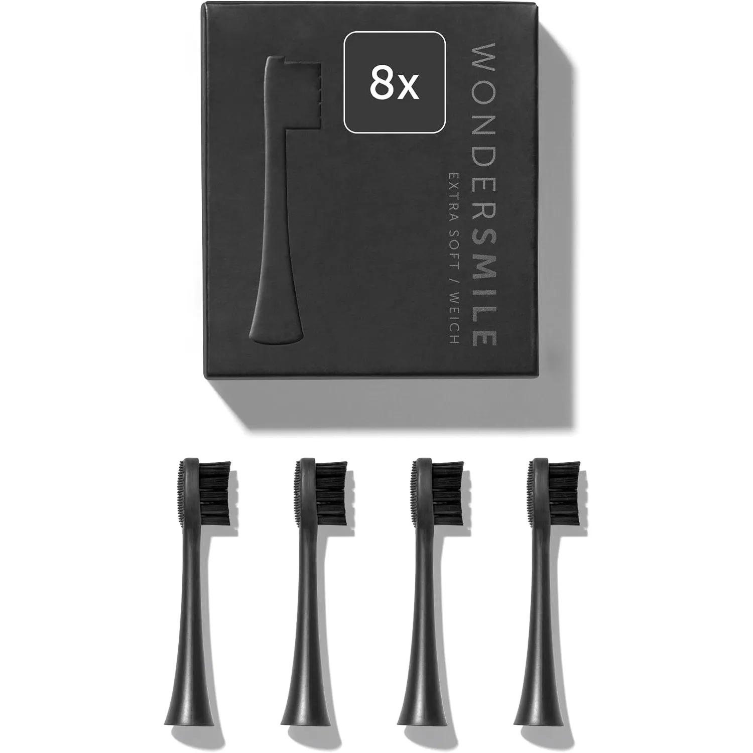 Wondersmile Weich, Ultimate Black, 8er-Pack