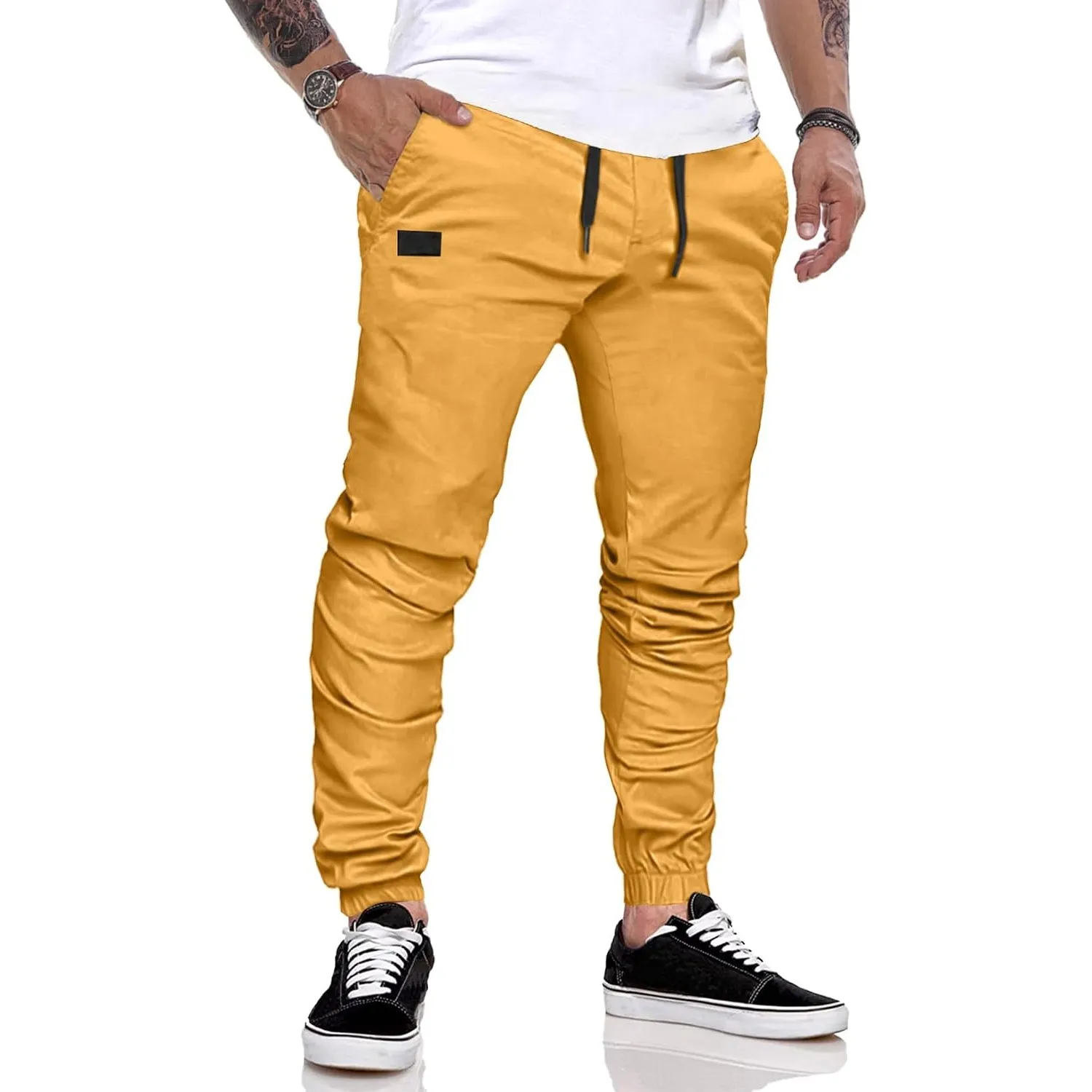 JMIERR Herren Jogginghose Baumwolle Atmungsaktive mit Taschen