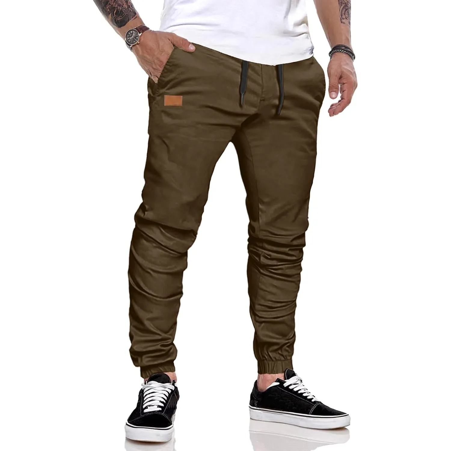 JMIERR Herren Jogginghose Baumwolle Atmungsaktive mit Taschen