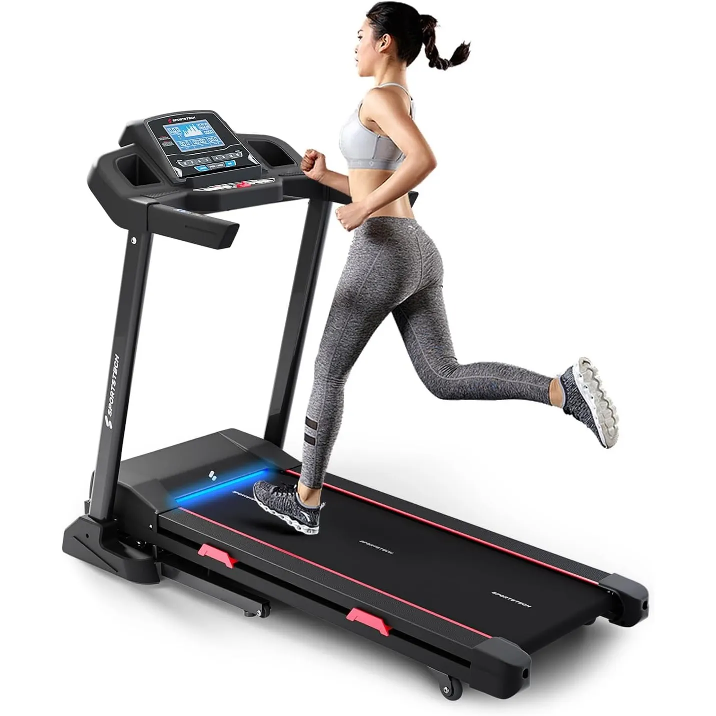 Sportstech, Laufband für Zuhause klappbar + 15-stufige Steigung F31s
