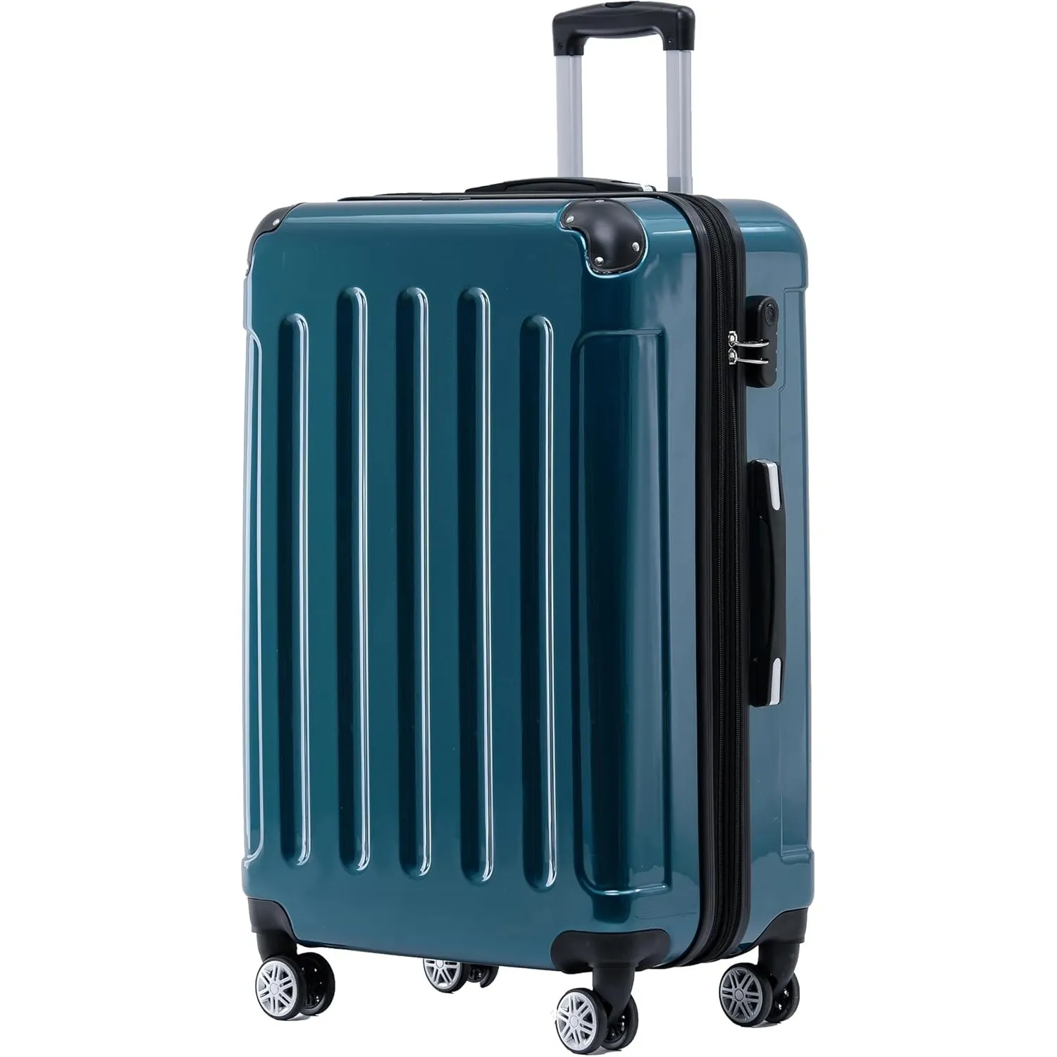 BEIBYE Zwillingsrollen 2048 Hartschale Trolley Koffer Reisekoffer Taschen Gepäck in M-L-XL-Set (Pale Green, M)