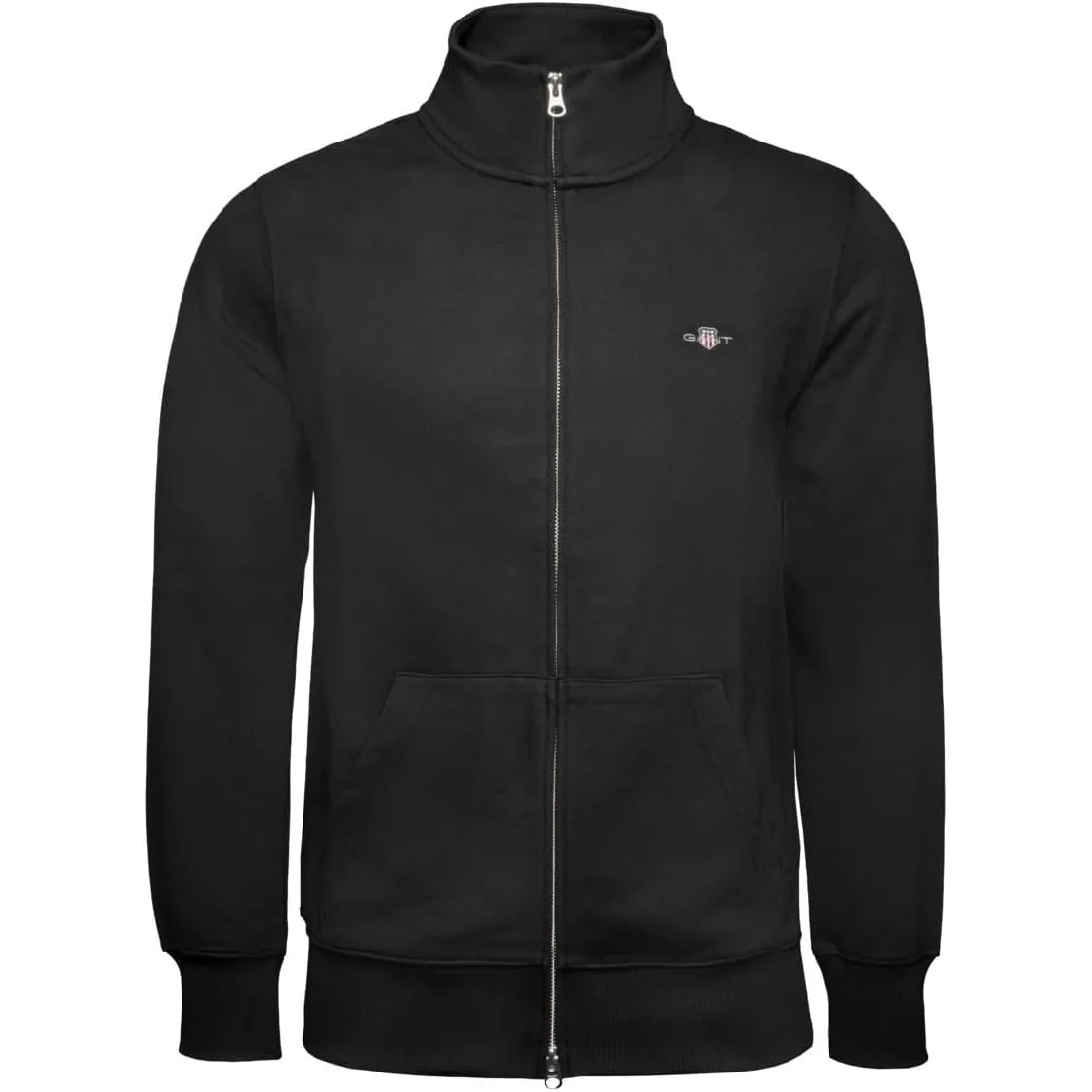 GANT Herren Reguläres Shield-Sweatshirt Mit Reißverschluss, Grey