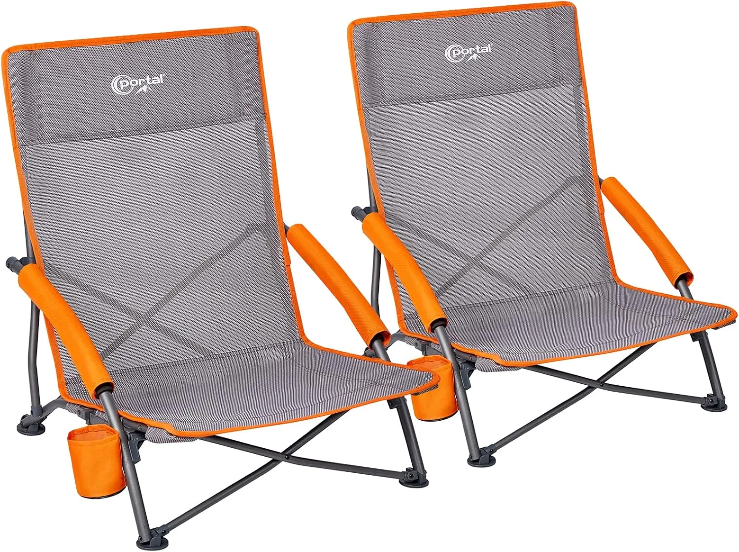 Portal Beach Chair Foldable Lightweight Camping Chair Foldable Low Breathable Fabric 150 kg Load Capacity Folding Chair…