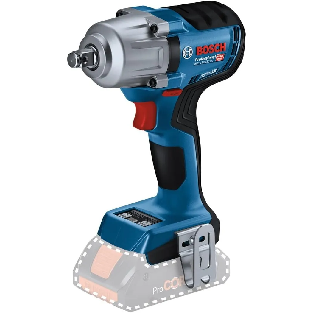 Bosch Professional 18V System visseuse à chocs sans-fil GDS 18V-450 HC (couple de serrage 450 Nm, couple de décollement…