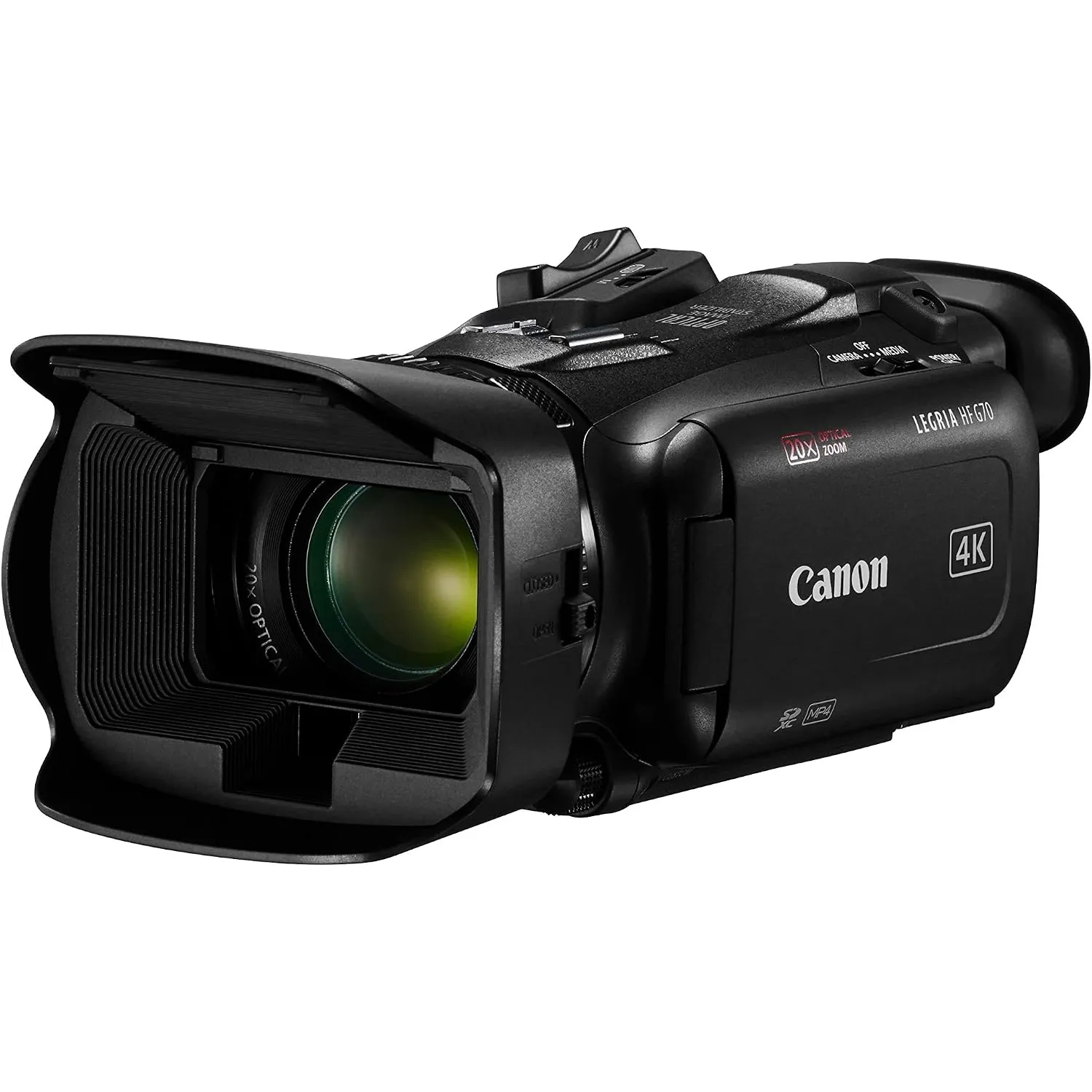 Canon LEGRIA HF G70 Camcorder 4K Full HD (UHD Videokamera 20fach Zoom, 3,5-Zoll LC-Display, Autofokus, Zeitlupe, Zeitra…