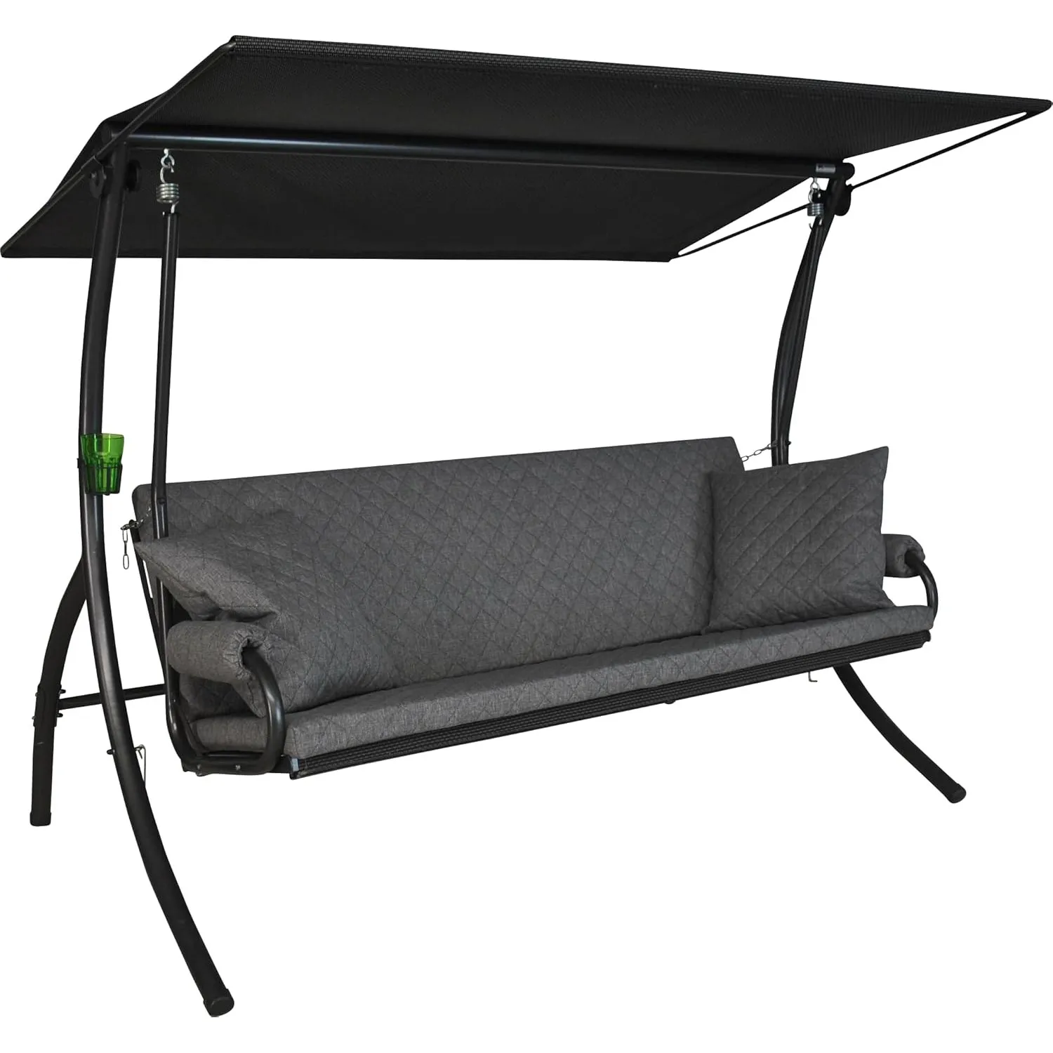 ANGERER Hollywoodschaukel Elegance Joy hellgrau | Gartenschaukel Made in Germany, Schaukel zum Sitzen, Liegen und Entsp…