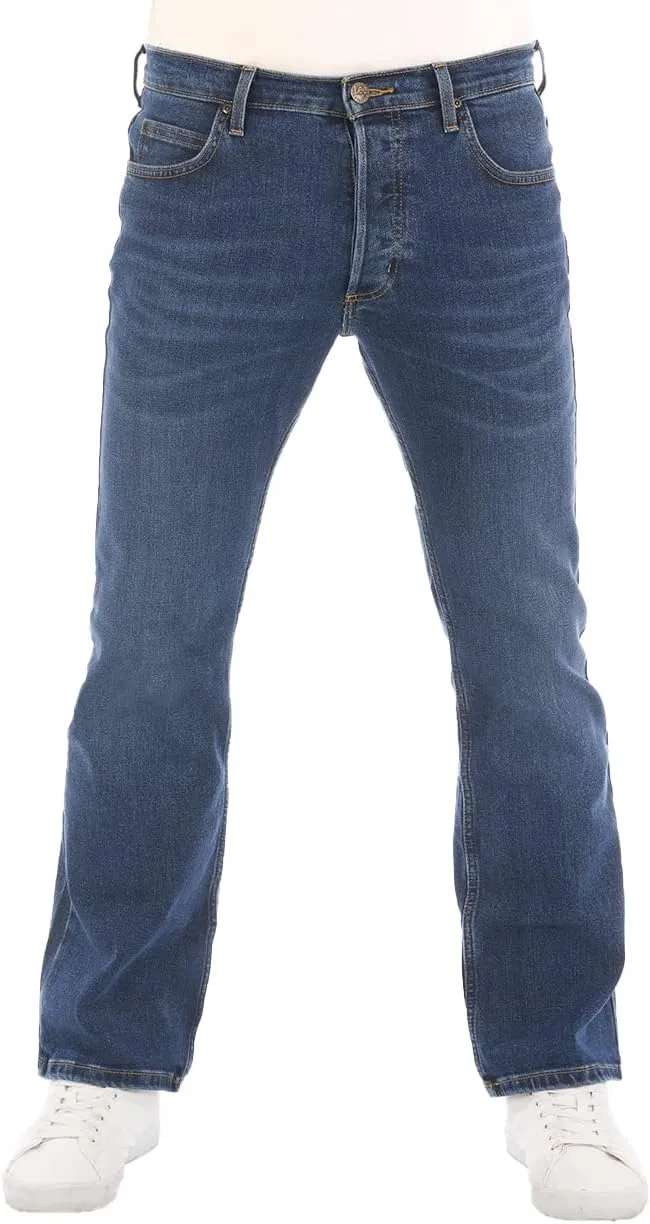 Lee Denver Men's Stretch Bootcut Jeans Trousers Denim Blue 32 33 34 36 38 40 42 44 46