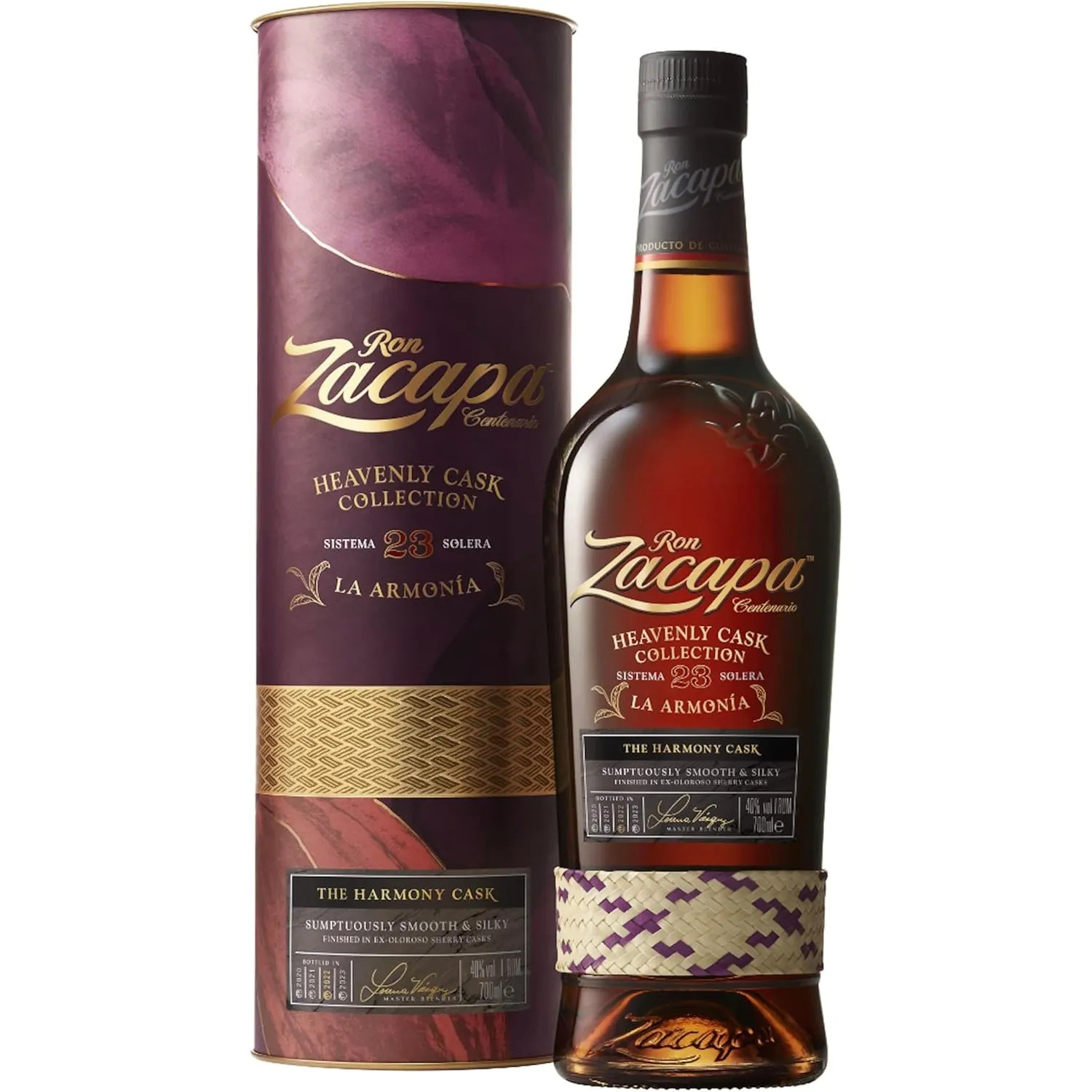 Zacapa La Armonia, Ultra-Premium-Rum, Heavenly Cask- Kollektion, handverlesen aus Guatemala, Rum, 40% vol, 700ml Einzel…