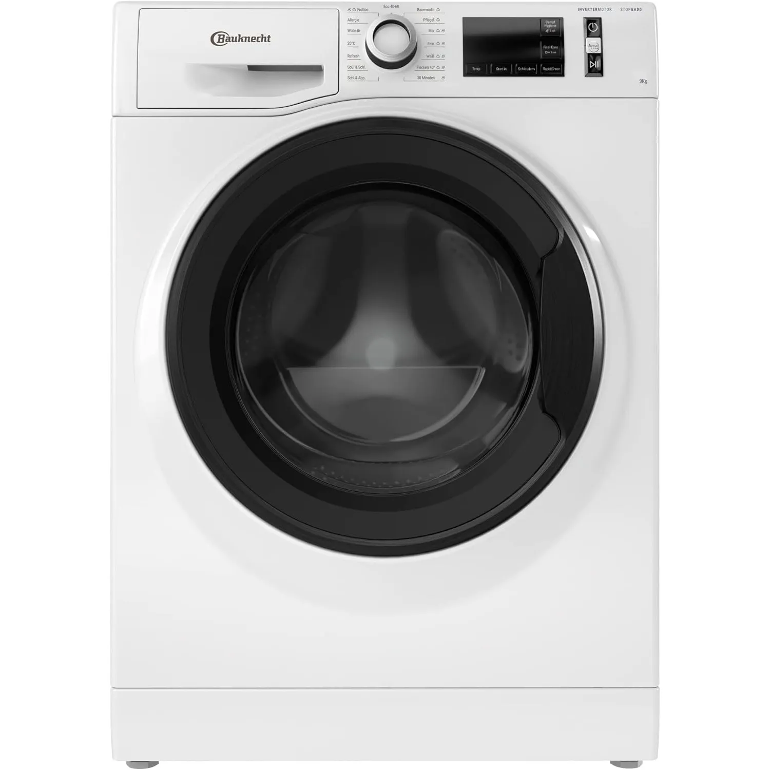 Bauknecht W Active 9A Waschmaschine Frontlader / 9kg / EEK A/Active Care - kraftvolle Fleckentfernung/Dampf Programme/S…