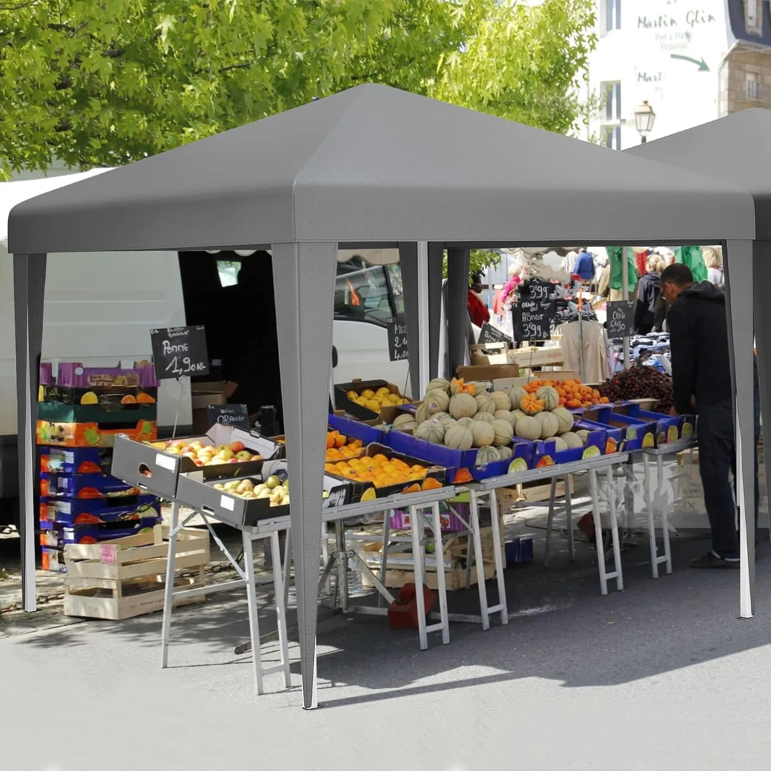 YITAHOME 3 x 3meter Pop-Up Pavillon | wasserdicht Faltpavillon | Anti-UV Gartenzelt Partyzelt | mit Tragetasche und Sei…