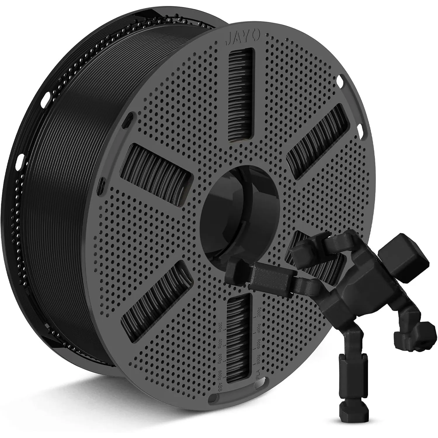 JAYO PETG Filament 1.75mm Schwarz 1.1KG, Zäh & Vielseitig 3D Filament | Hohe Festigkeit, Drucke brechen nicht, +/- 0.02…
