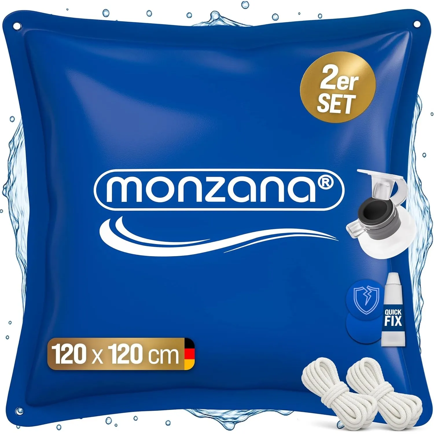 Monzana 2X Poolkissen Winter XL Chlorbeständig rechteckig