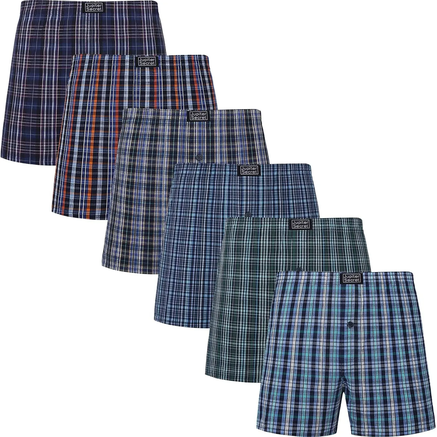 JupiterSecret Boxershorts Herren100% Baumwolle Unterhosen Männer 6/12 Pack