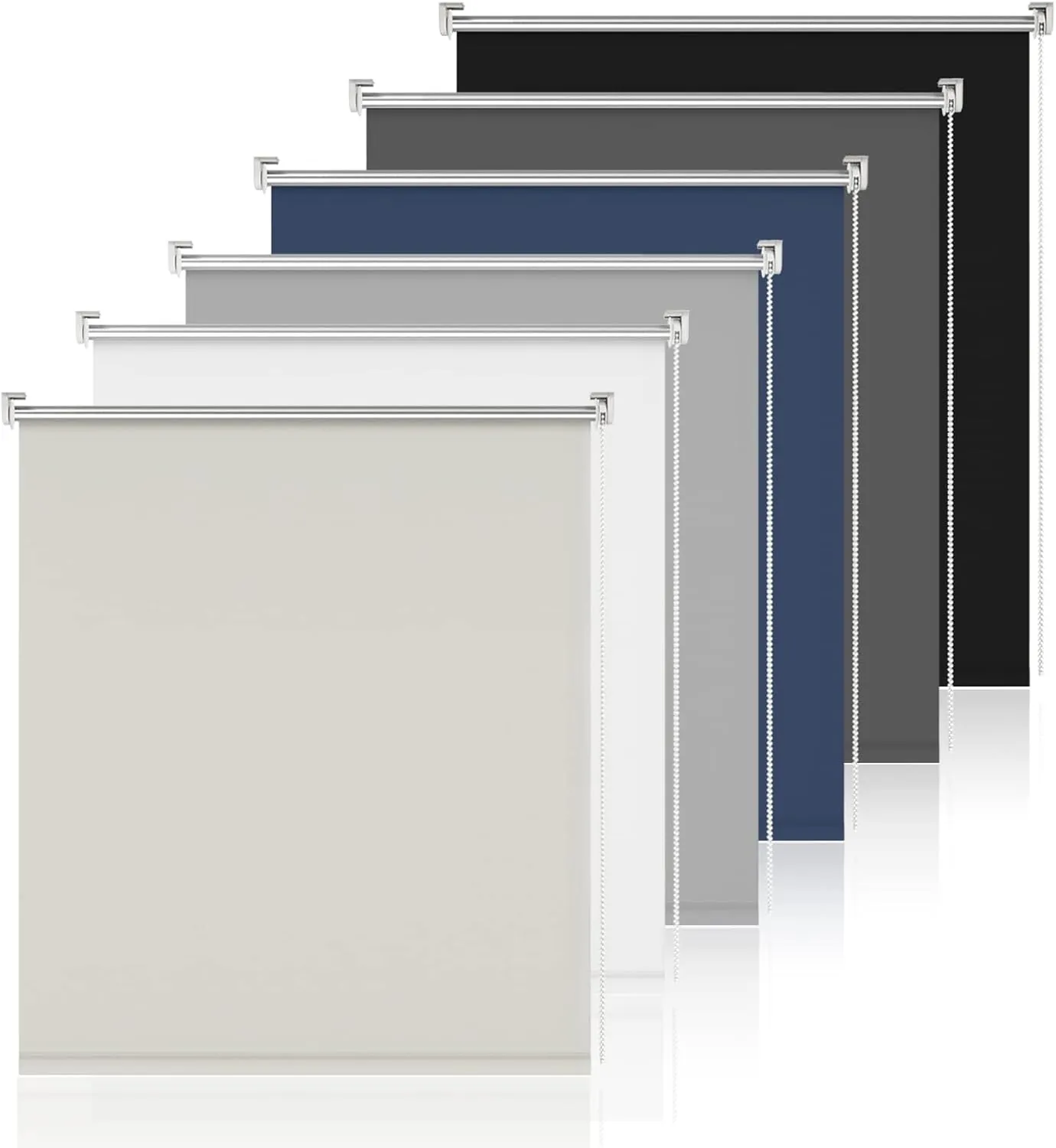 Blackout Roller Blind Without / With Drilling Klemmfix Cream W 70 x H 230 cm Roller Blinds Thermal Blind Clamping Rolle…