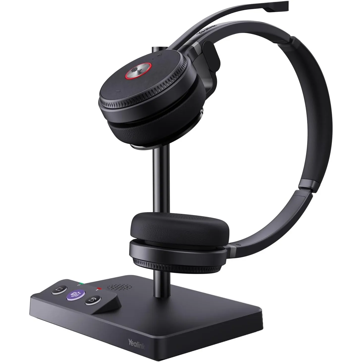Yealink WH62 DECT Headset kabellos mit Mikrofon (Geräuschunterdrückung), 160m Wireless Reichweite, 14 Std. Sprechzeit, …
