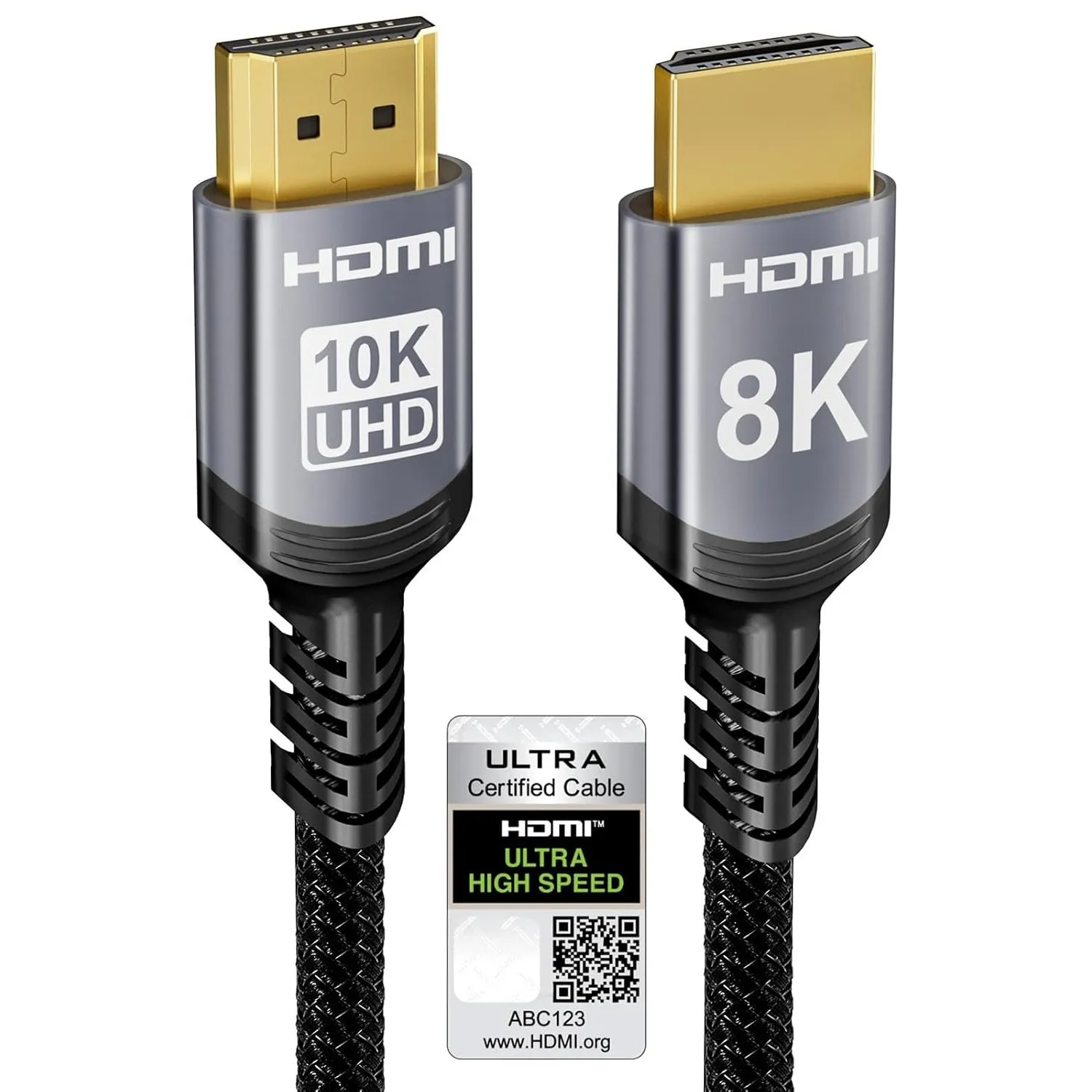 Sniokco 10K 8K 4K HDMI 2.1 Kabel 0.5Meter, Zertifiziert 48Gbps Ultra High Speed HDMI® Kabel 0.01ms 4K 240Hz 165Hz 120Hz…