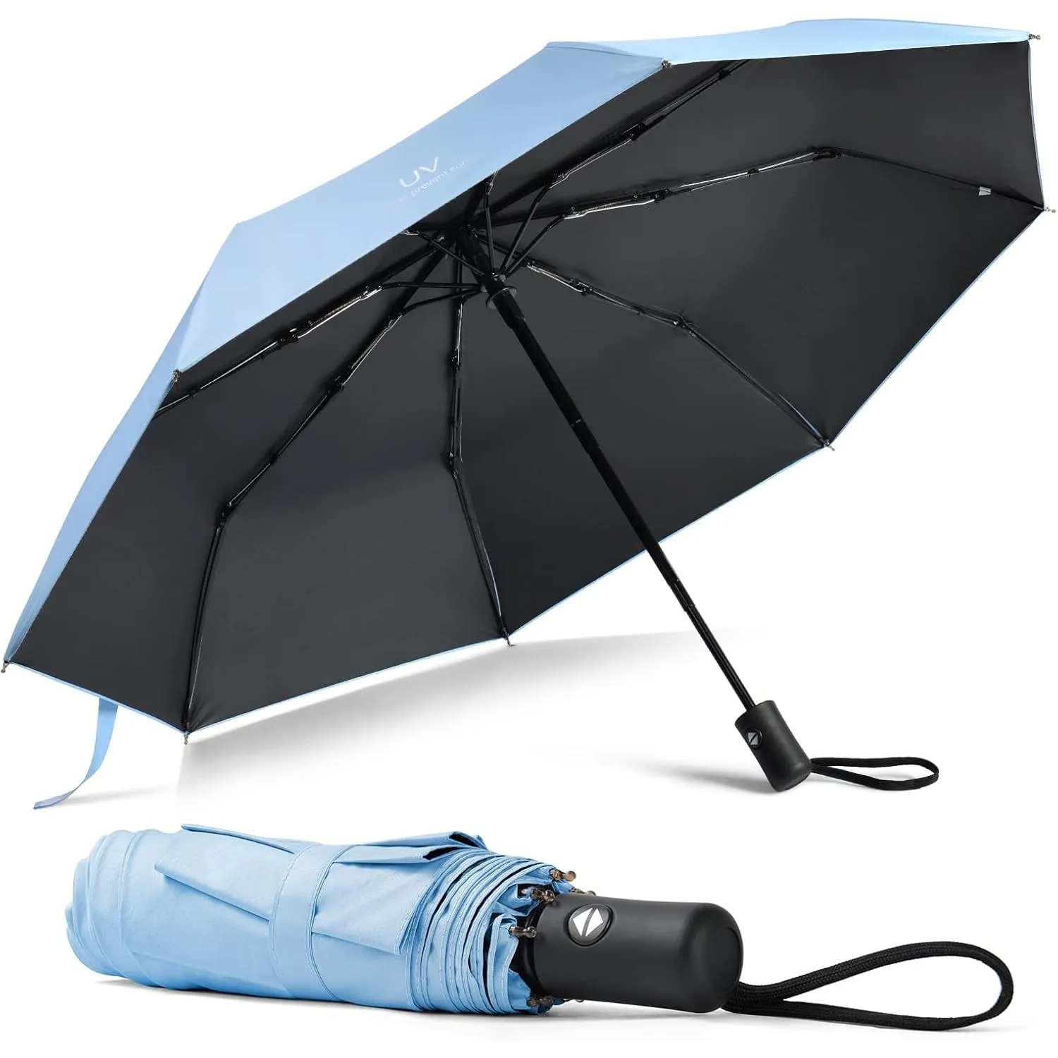 Vicloon Regenschirm, Taschenschirm Auf-Zu-Automatik, Regenschirm Sturmfest, 210T Teflon-Beschichtung, lLeicht, Stark, f…