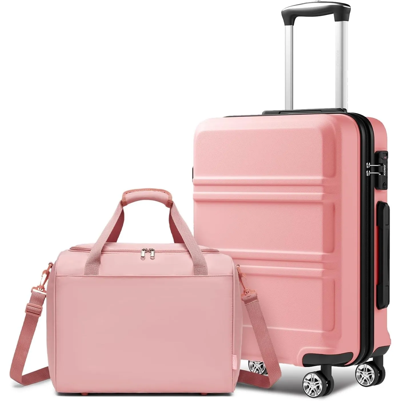 KONO Handgepäck Koffer Set 2 Teilig Mit Ryanair Reisetasche 40x30x20cm
