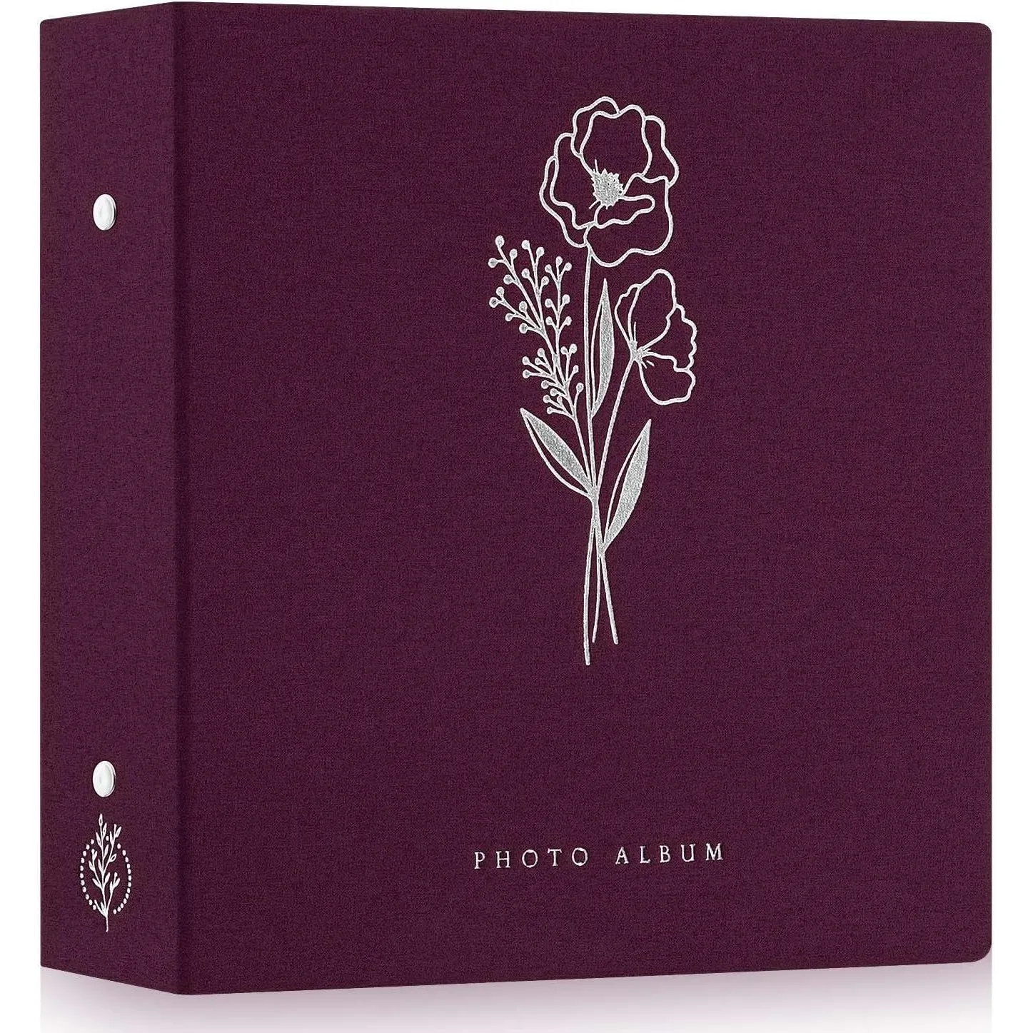 Lanpn Fotoalbum 10x15 1000, Extra Großes XXL Leinen Einstecken Einsteckalbum für Hoch und Querformat Fotos Bilder Viole…