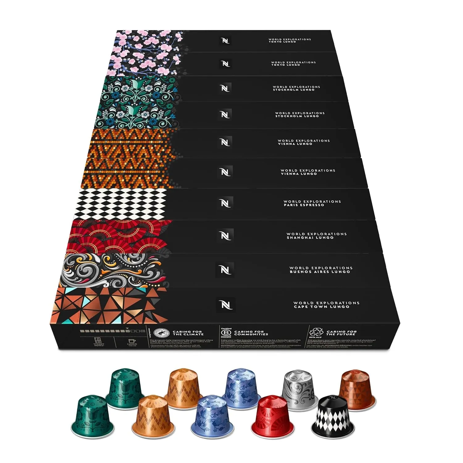 NESPRESSO ORIGINAL World Explorations Auswahl 100 Kaffeekapseln