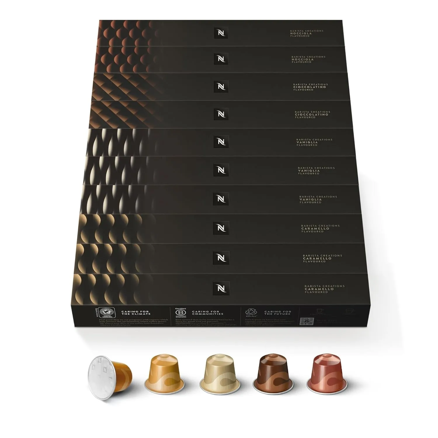 NESPRESSO ORIGINAL Barista Creations Flavoured Auswahl 100 Kaffeekapseln