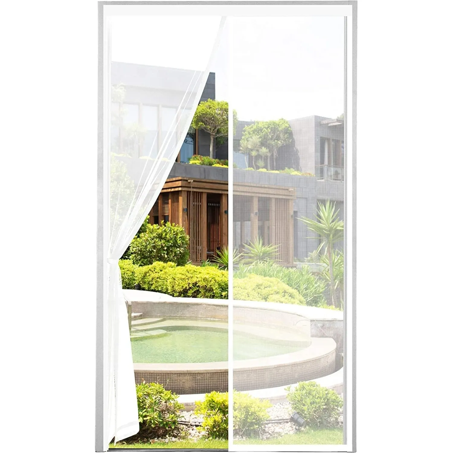VERDICKTER Fliegengitter Tür Moskitonetz Tür Magnet Vorhang Insektenschutz für Balkontür, Kellertür und Terrassentür Ki…