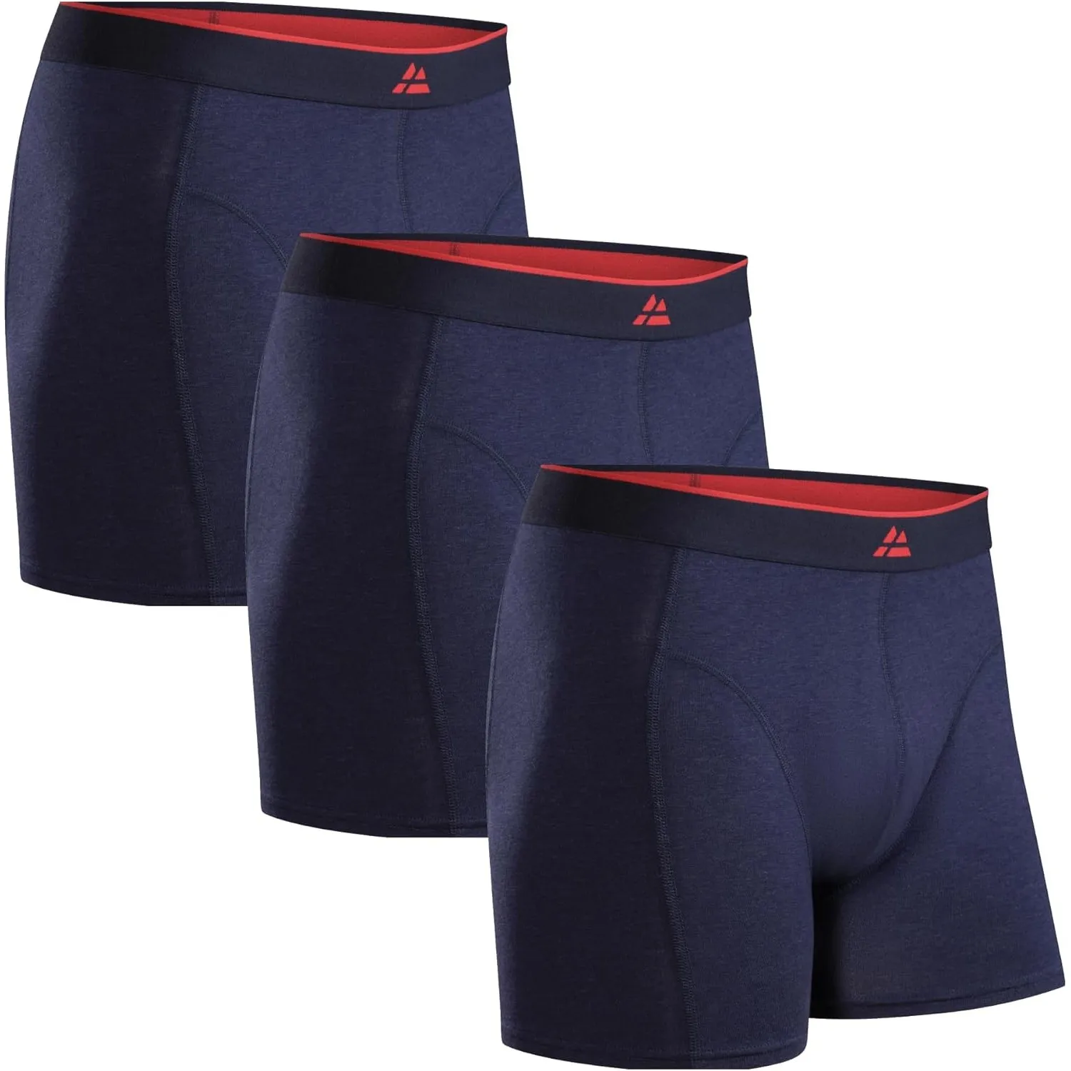 DANISH ENDURANCE 3er Pack Bambus Boxershorts Herren, Superweiche Unterhosen Männer, Bequem, Atmungsaktiv & Etikettfrei