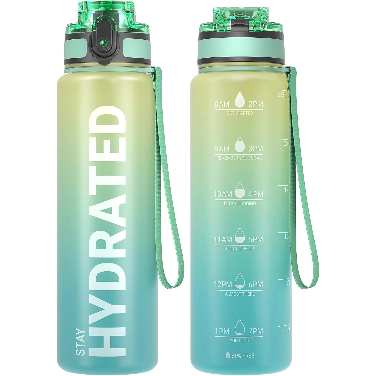 Sahara Sailor Trinkflasche, Sport Trinkflasche, [BPA-frei Tritan] 1L/500ML/750ML Auslaufsicher Sport Wasserflasche, Spo…