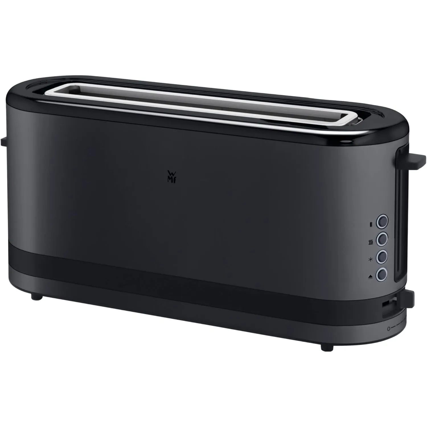 WMF Küchenminis Langschlitztoaster 2 Scheiben mit Brötchenaufsatz, Toaster schmal, XXL, Bagel-Funktion, 7 Bräunungsstuf…