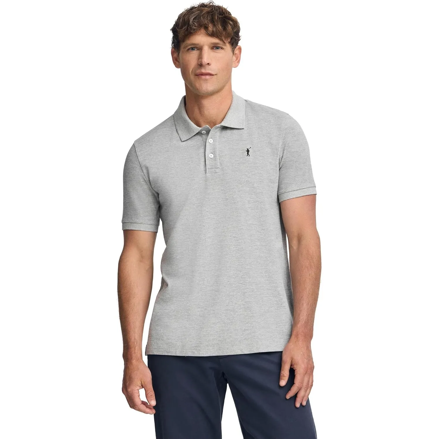 Polo Club Polo Kurzarm Herren-Poloshirt aus 100% Baumwolle mit gesticktem Logo