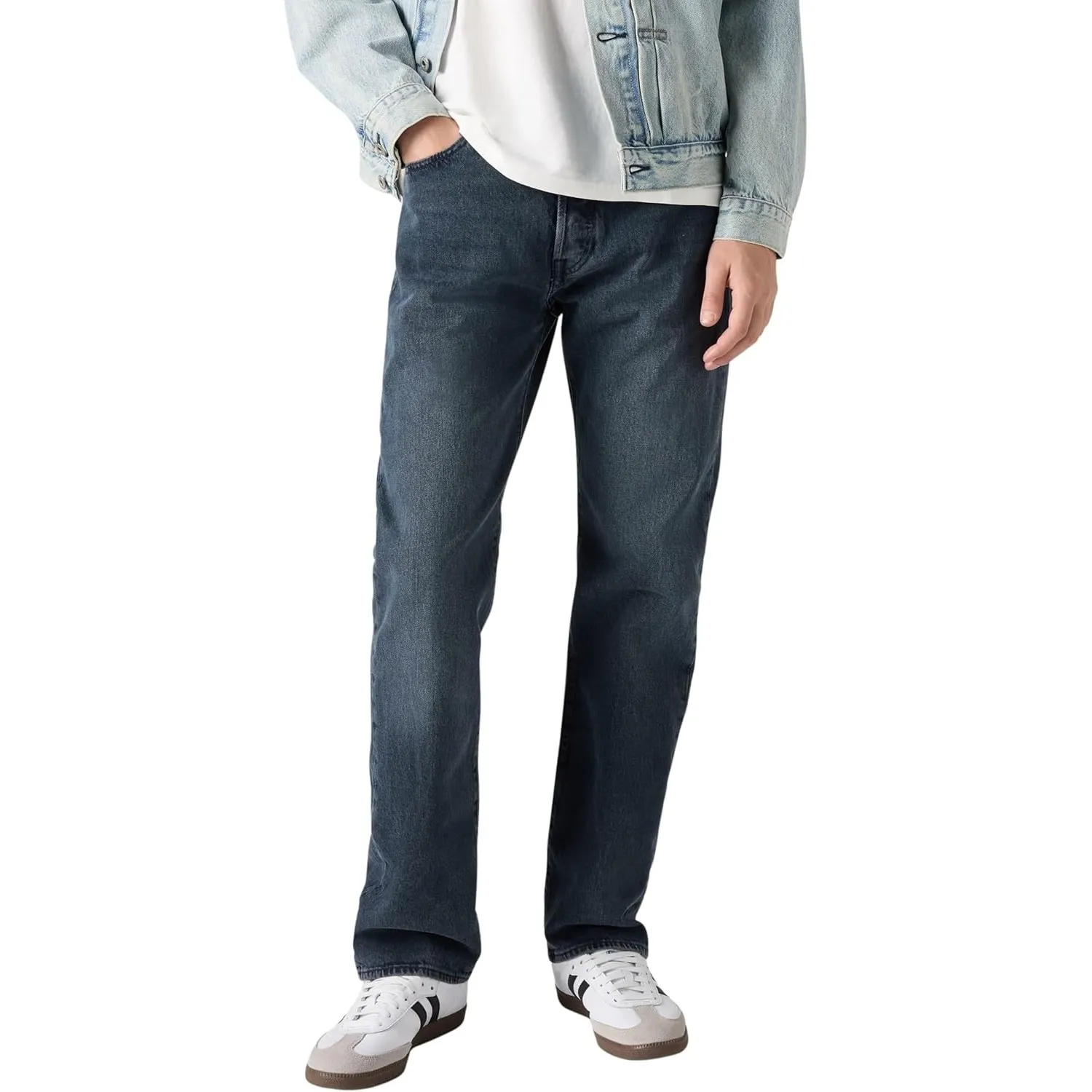 Levi's Herren Jeanshose 501 Original mit Knopfleiste, Straight Fit