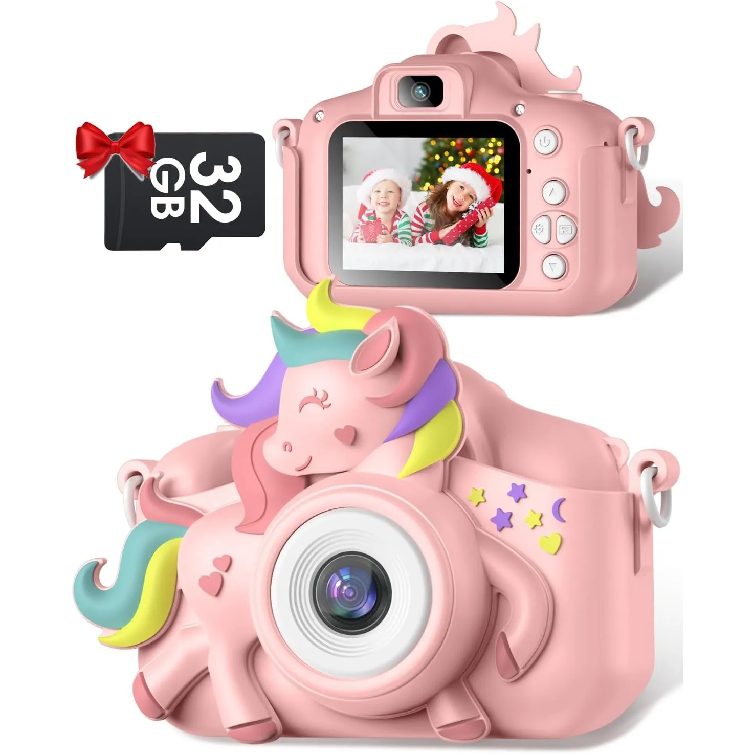 Kinderkamera, Gofunly Kinder Kamera 1080P 2,0-Zoll-Bildschirm Selfie Digitalkamera mit 32GB-Karte für 3-12 Jahre Jungen…