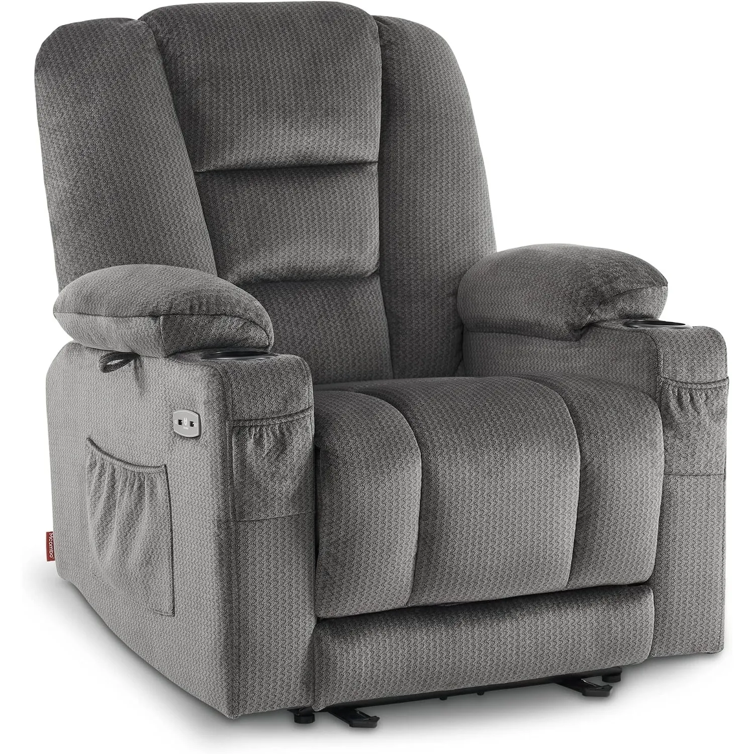 M MCombo Fernsehsessel elektrisch verstellbar 7008, Relaxsessel mit Liegefunktion, TV Sessel mit Massage & Wärmefunktio…