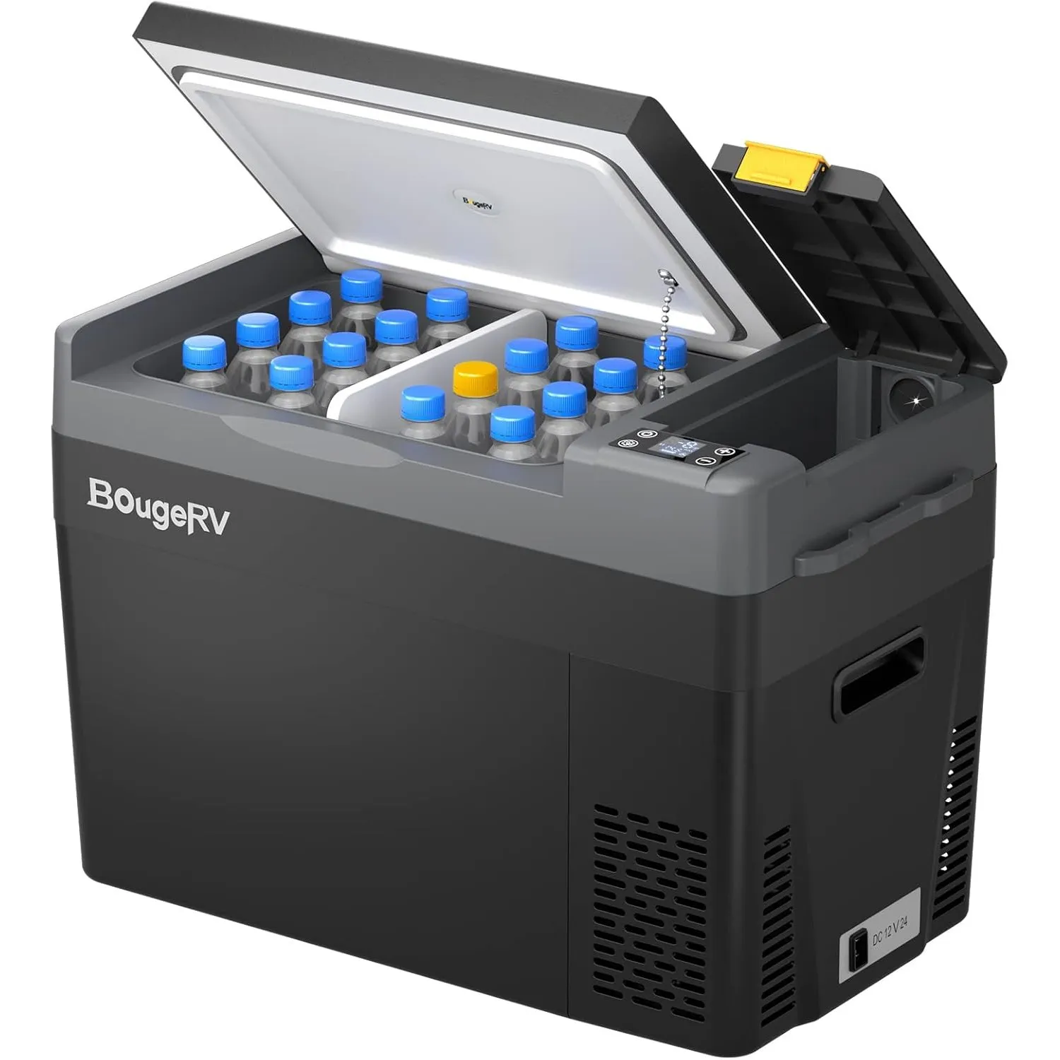 BougeRV CRPRO Kompressor Kühlbox 12v, 29 Liter Auto-Kühlbox(-22℃~10℃), 12/24V DC &110-240V AC Tragbarer Auto-Kühlschran…