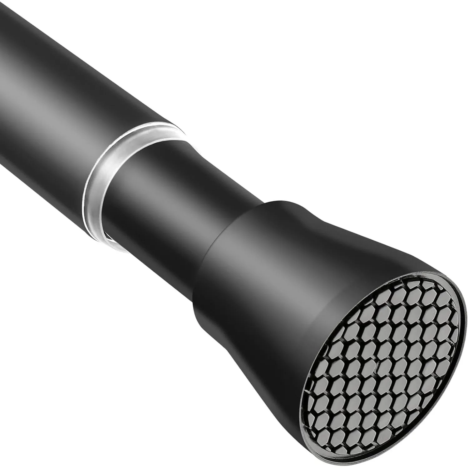 1 Stück Gardinenstange ohne Bohren 70-120cm Teleskopstange, Schwarz, Ø22mm