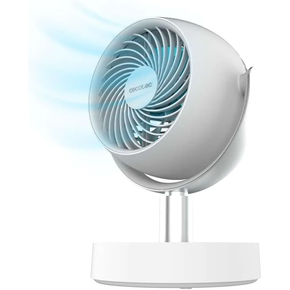 Cecotec Tischventilator EnergySilence 800 Cyclone Desk Portable, DC Motor 10 W, 6 Zoll, 4000 mAh Akku, 5 Geschwindigkei…