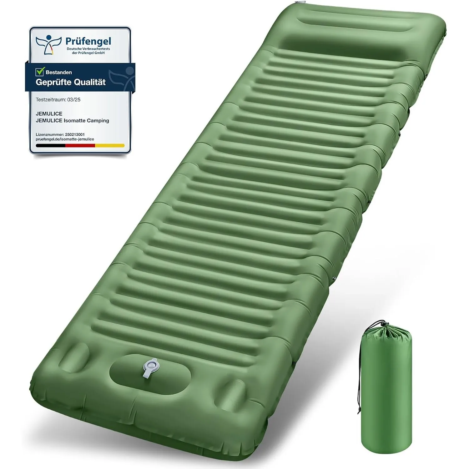 Isomatte Camping, 12CM Ultradicke Camping Luftmatratze mit Fußpumpe, Aufblasbare Matratze Kleines Packmaß, Ultraleichte…