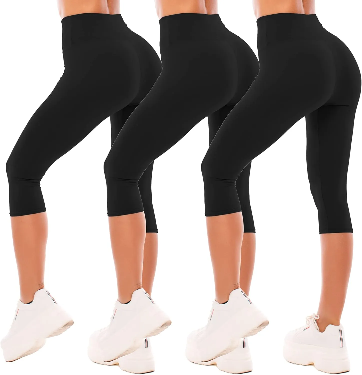 SINOPHANT Leggings Damen 3/4 High Waist Elastische Blickdicht Große Größen Leggins