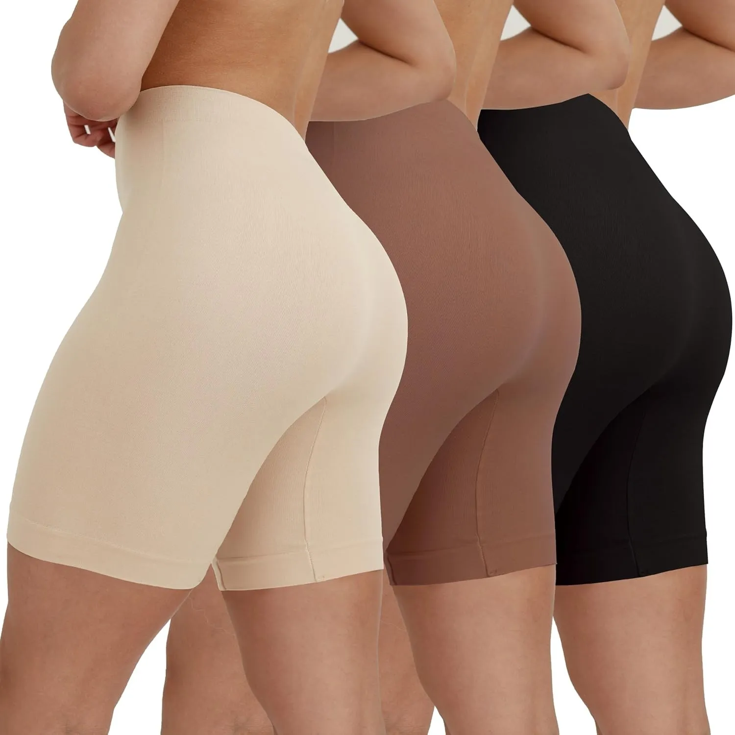 INNERSY Radlerhose Damen Kurz Hose Unter Kleid Rock Anti Scheuern 3er Pack | Chub Rub Shorts, Hosen Unterrock, Sport Ku…