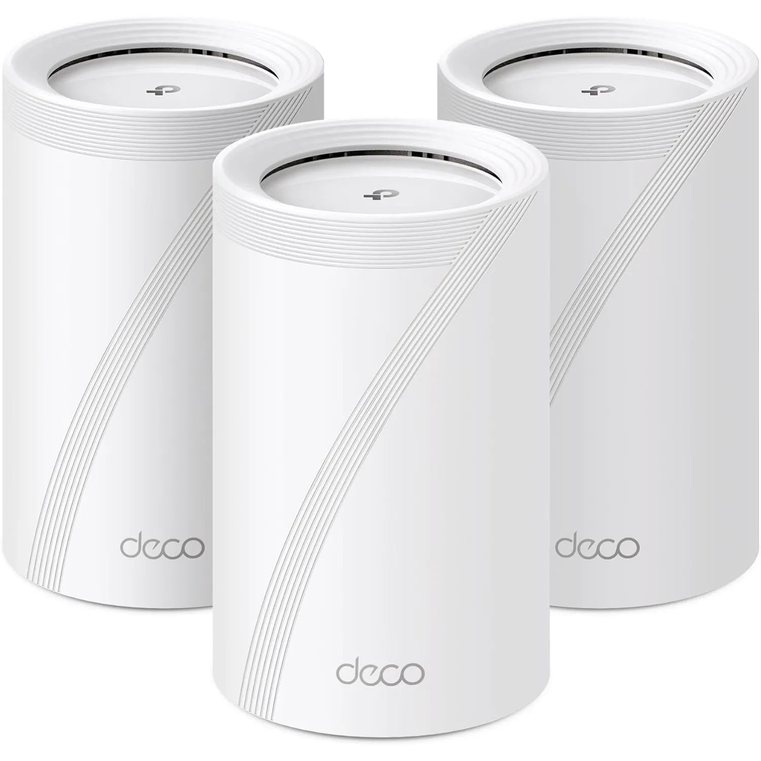 TP-Link Deco BE65 Wi-Fi 7 Mesh WLAN Set(3 Pack), Tri-Band 5760 Mbit/s (6 GHz) + 2880 Mbit/s (5 GHz) + 574 Mbit/s (2,4 G…