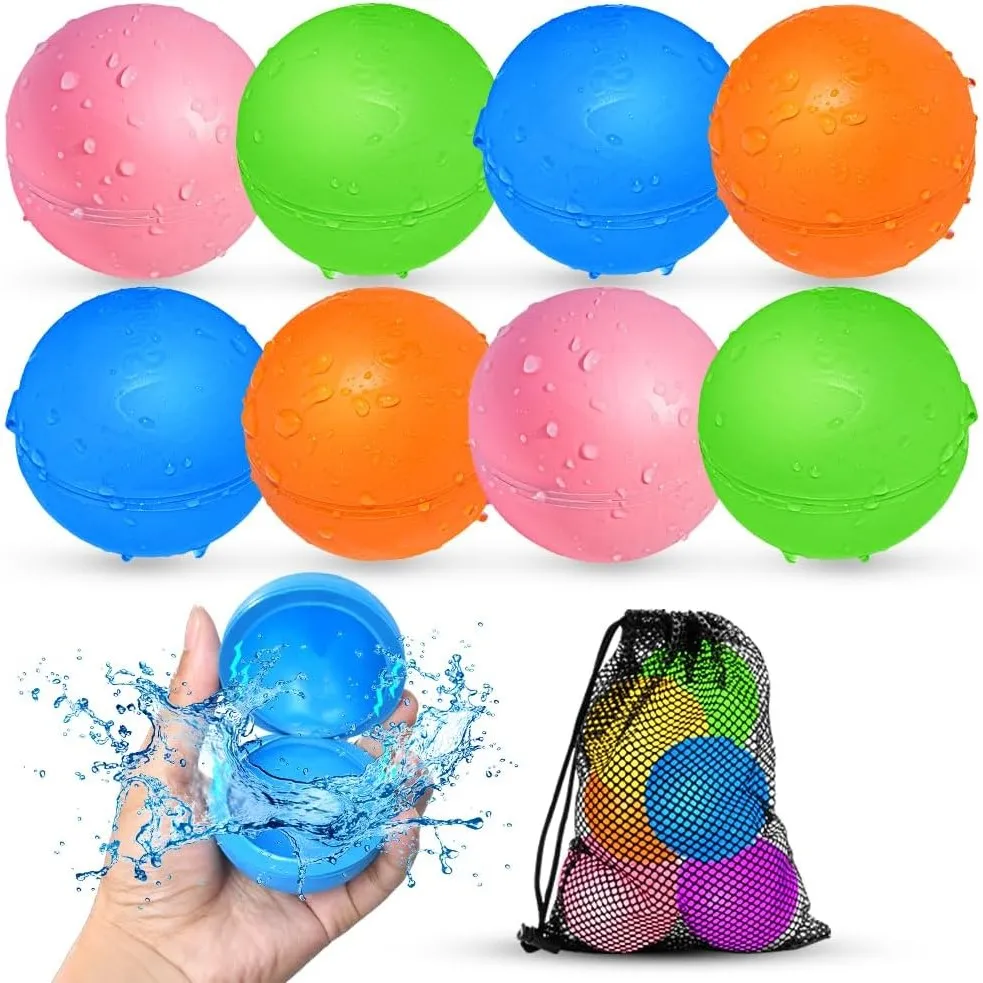 Wasserbomben Wiederverwendbar,Silikon Wasserbomben Selbstschließend magnetische Spritzbälle,Sommer Wasserspielzeug für …