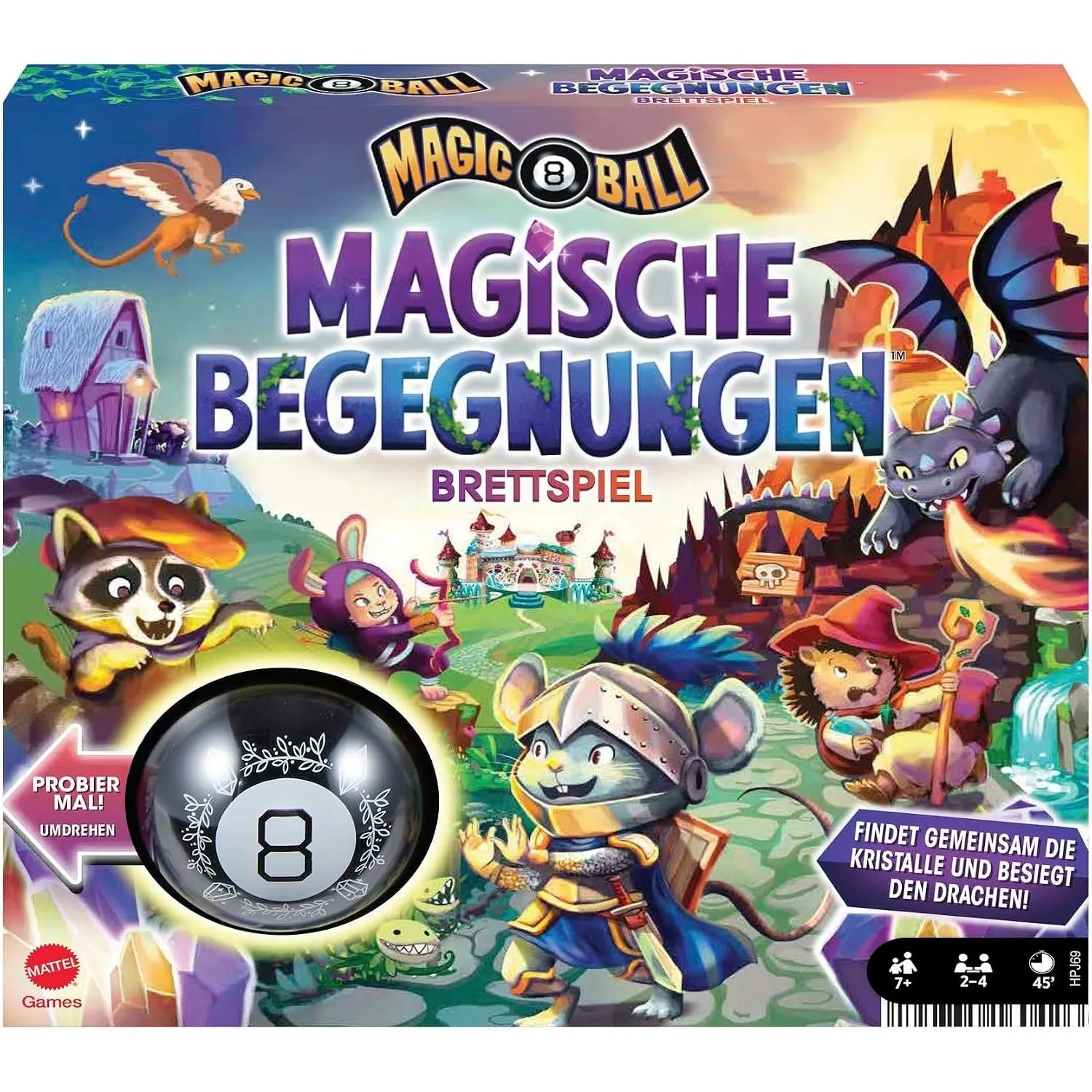 Mattel Games Magic 8 Ball Magical Encounters Brettspiel, ab 7 Jahren