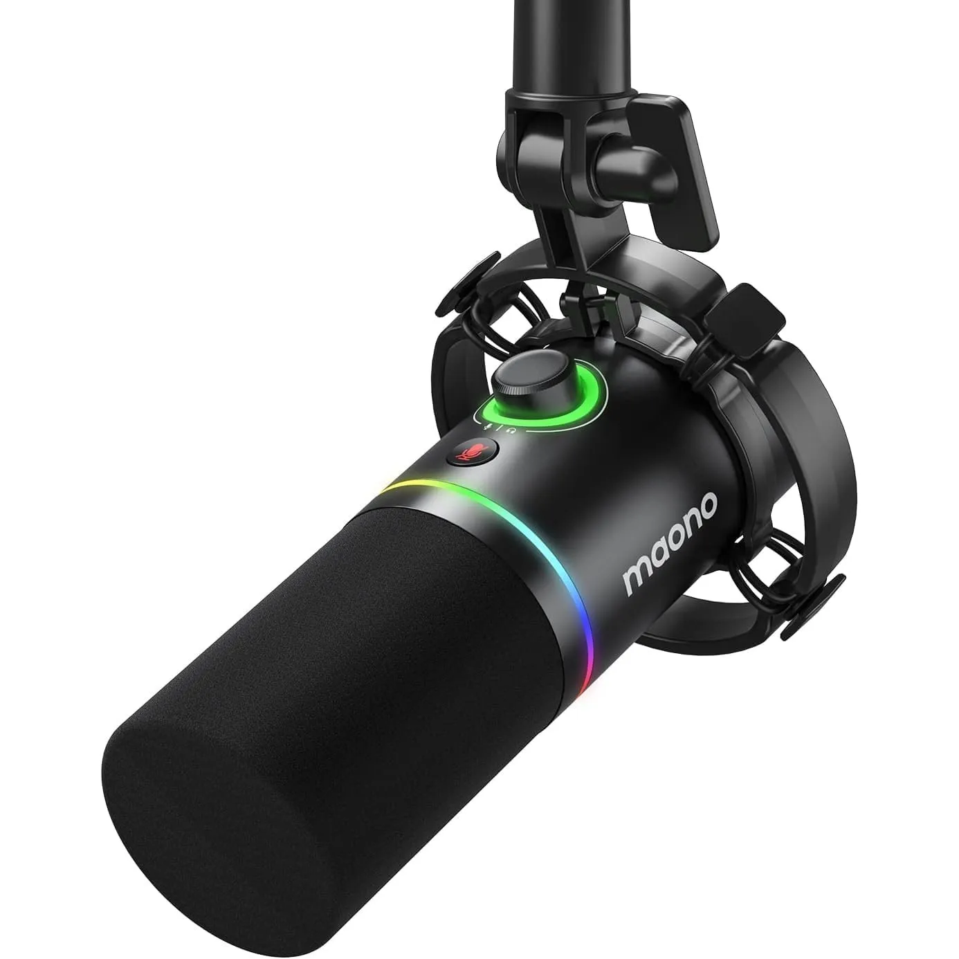 MAONO XLR-USB Podcast Mikrofon, PC Dynamisches Mikrofon für Aufnahme, Streaming, Gaming und Voice-Over, Metallmikrofon …