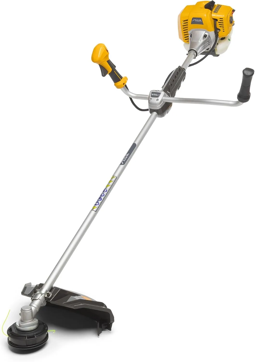 STIGA BC 555 B Petrol Brush Cutter - 51.7 CCM Motor, 45 cm Cutting Width, Bicycle Handlebar, Tap&Go Head, 3T Knife and …