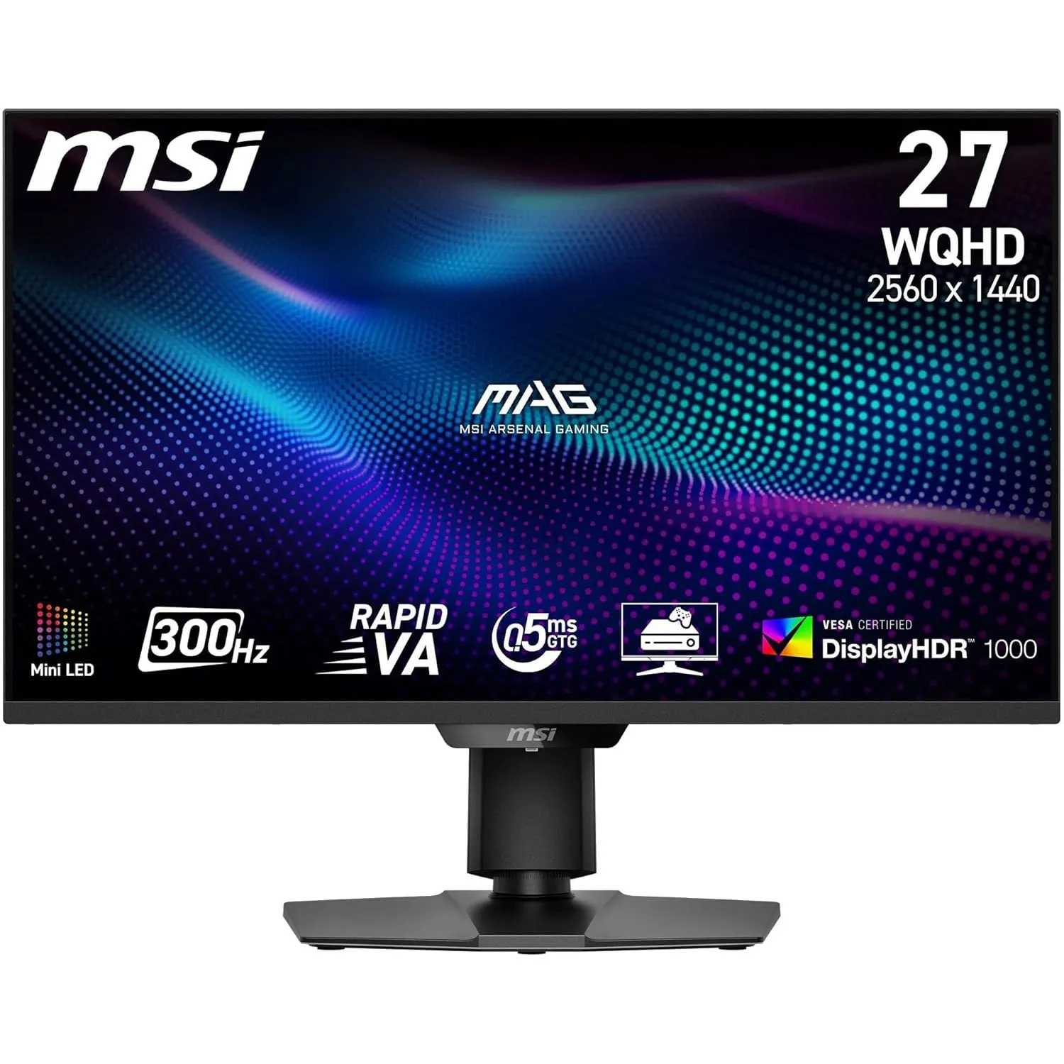 MSI MAG 274QPFDE X30MV 27 Zoll Gaming Monitor, WQHD, 300Hz, schwarz | WQHD-Gaming-Monitor, 2560 x 1440 Rapid VA, 0,5 ms…