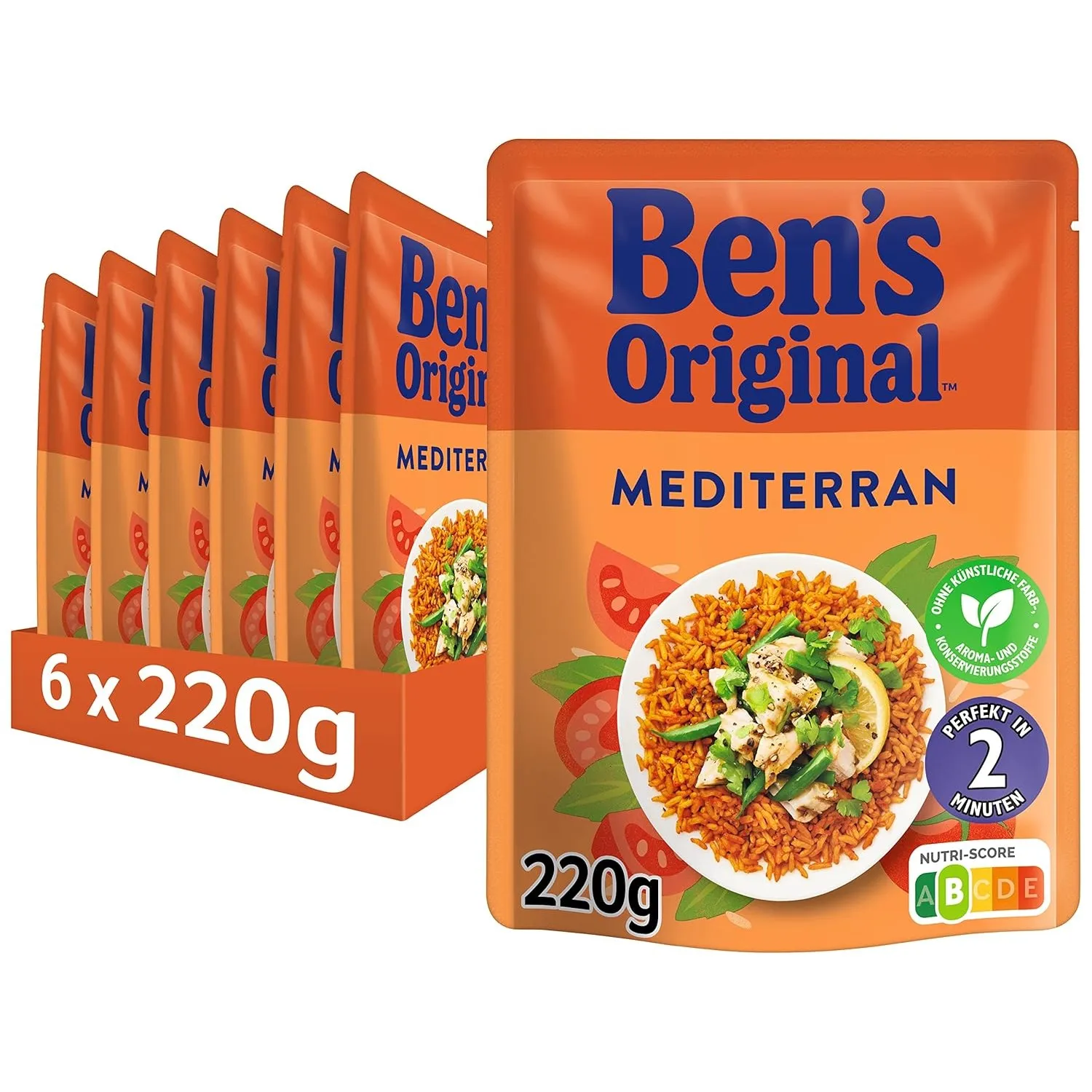 Ben's Original Express Reis Mediterran 6 x 220g, Multipack