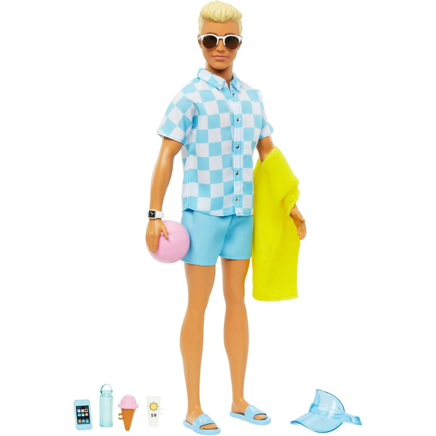 Barbie Ken Puppe mit Strand-Outfits