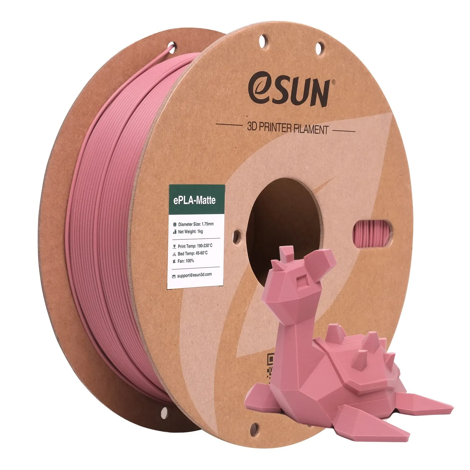 eSUN Upgraded Matte PLA Filament 1.75mm, Morandi Lila,1KG